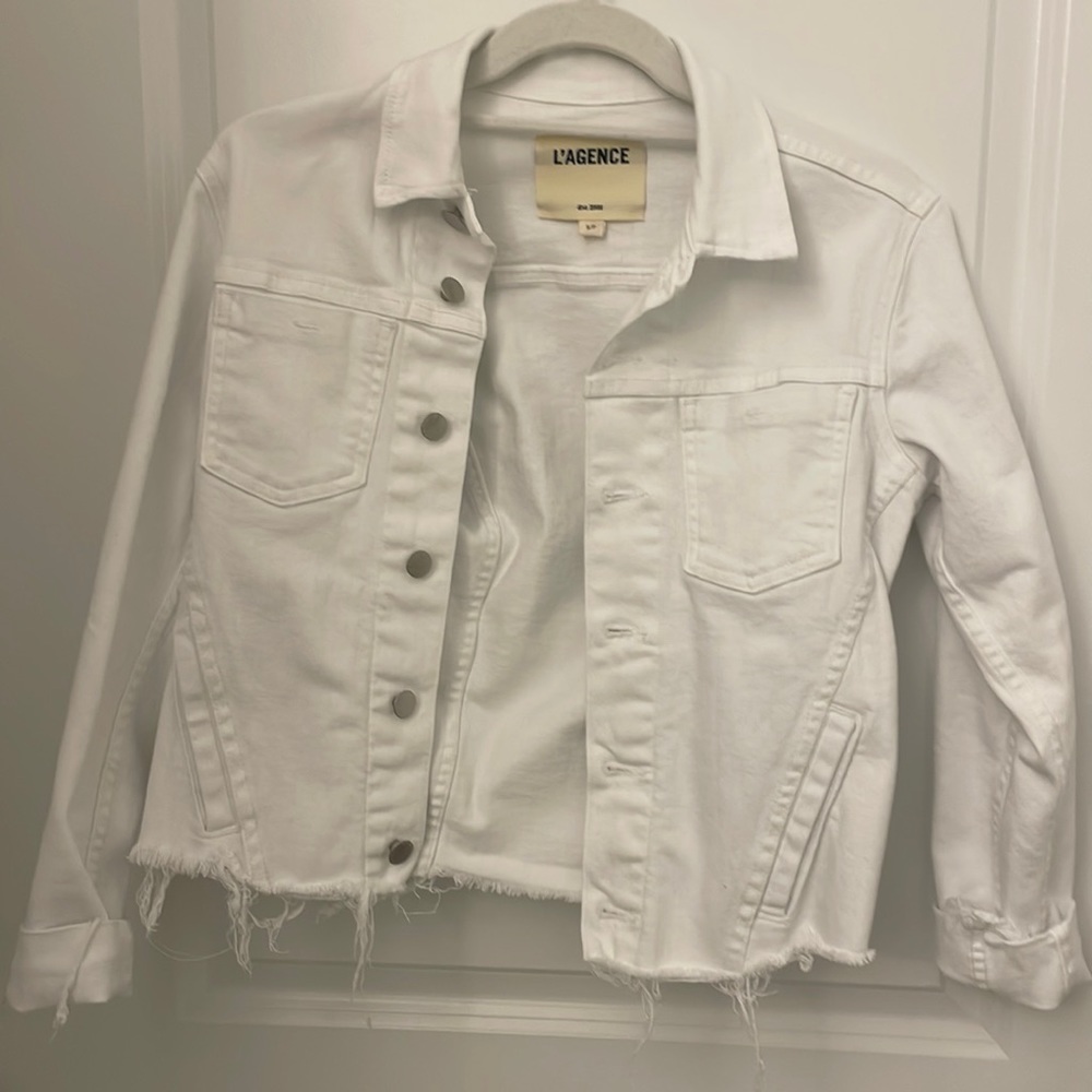 Lagence White denim jacket S